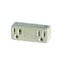 Thermocube Outlet Tap, 2 Outlet(s) 5-15R, White TC-3 - alternate 2